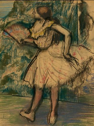 Zakito Posters Plakat 30x40 Tancerz z fanem Edgar Degas