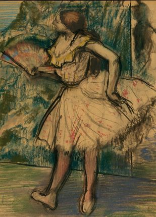 Zakito Posters Plakat 39,5x55 Tancerz z fanem Edgar Degas