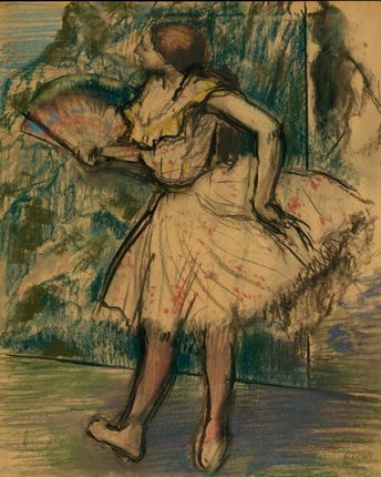 Zakito Posters Plakat 40x50 Tancerz z fanem Edgar Degas
