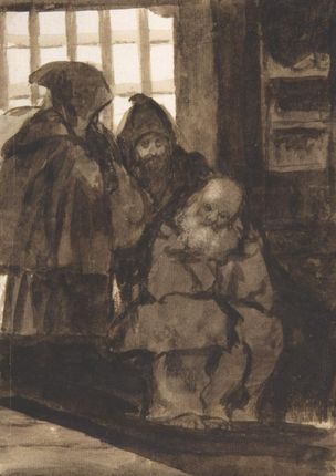 Zakito Posters Plakat 21x29,7 Mnisi we wnętrzu Goya