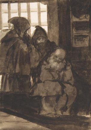 Zakito Posters Plakat 29,7x42 Mnisi we wnętrzu Goya
