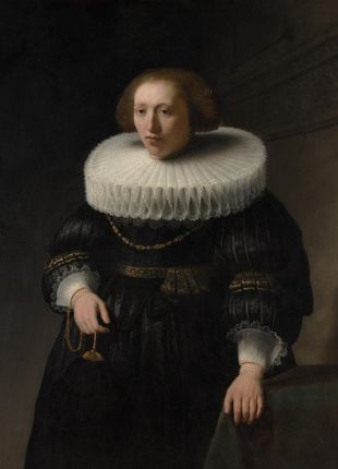 Zakito Posters Plakat 20,5x28,4 Portret kobiety prawdopodobnie członka rodziny Van Beresteyn Rembrandt (Rembrandt van Rijn)