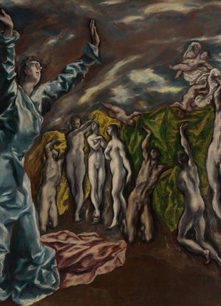 Zakito Posters Plakat 20,5x28,4 Wizja św. Jana El Greco (Domenikos Theotokopoulos)