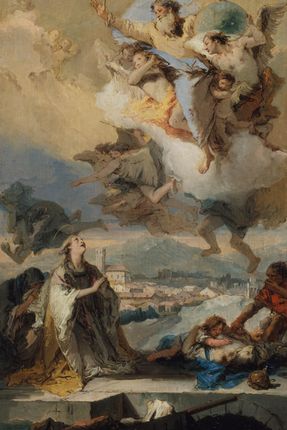 Zakito Posters Plakat 20x30 Święta Tekla modląca się za dotkniętych zarazą Giovanni Battista Tiepolo