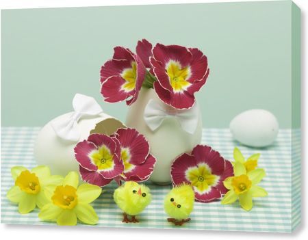 Zakito Posters Obraz 90x70cm Wazon na kwiaty z jajkami na Wielkanoc Assaf Frank