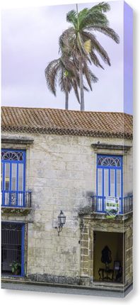 Zakito Posters Obraz 40x90cm Tradycyjny kubański dom z balkonem Assaf Frank