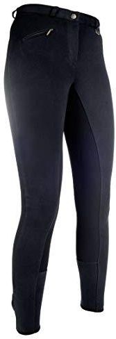 Pantaloni Da Equitazione HKM Basic Belmtex Grip - Donna, 3/4 Besatz, Vita Media - Foto 4