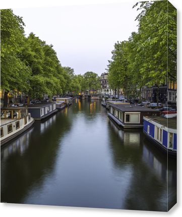 Zakito Posters Obraz 50x60cm Kanał przez miasto Amsterdam 8 Assaf Frank