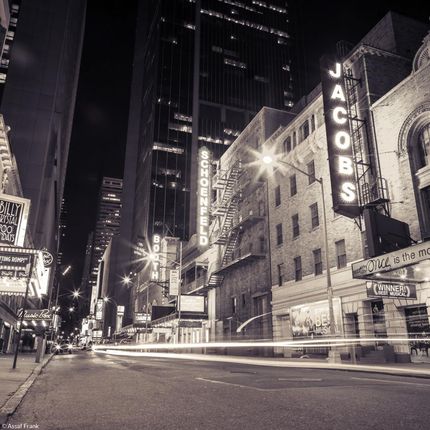 Zakito Posters Plakat 20x20cm Times square i Broadway w nocy - Nowy Jork 3 Assaf Frank