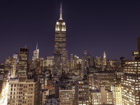 Zakito Posters Plakat 40x30cm Nowy Jork Manhattan skyline z Empire State building Assaf Frank