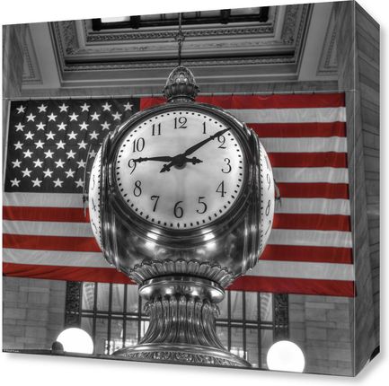 Zakito Posters Obraz 40x40cm Emblematyczny zegar w głównej hali Grand Central Terminal Assaf Frank
