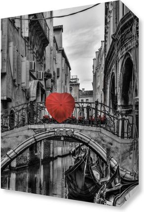 Zakito Posters Obraz 20x30cm Parasol w kształcie serca na mostku Assaf Frank