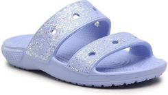 Crocs Klapki Classic Glitter Sandal K 207788 Fioletowy