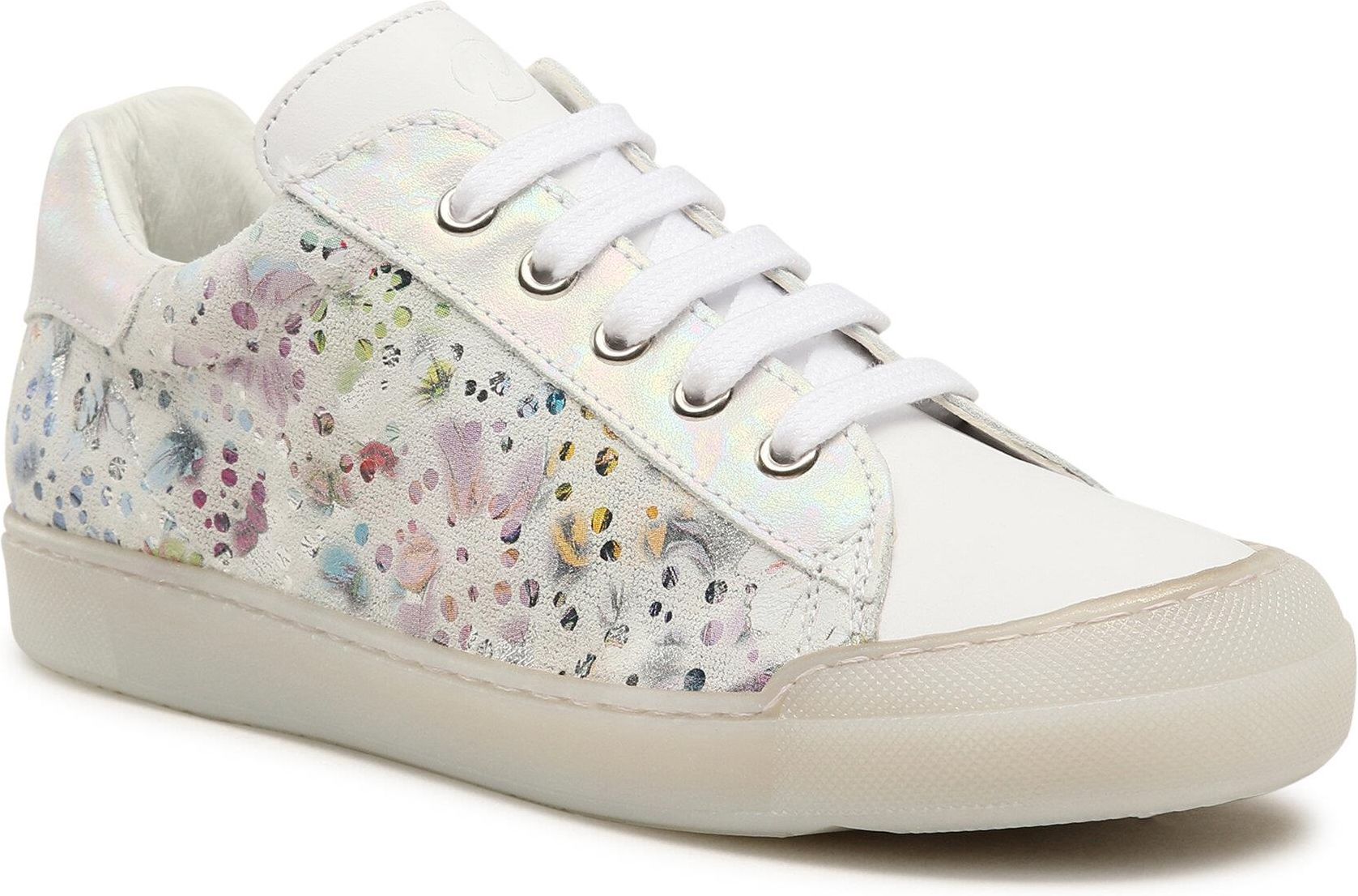 Naturino Eindhoven Zip veter zipper lederen sneakers perzik beige bumper