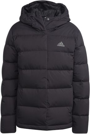 Kurtka z kapturem damska adidas HELIONIC DOWN czarna HN5641