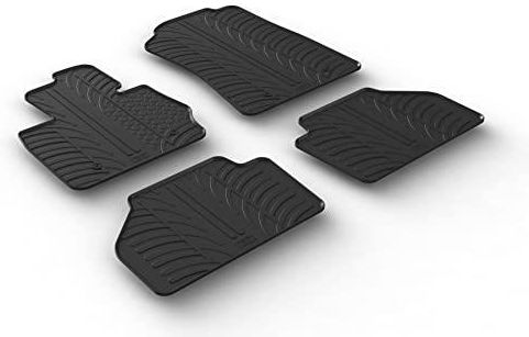 Elmasline Tappetini Auto 3D Ford Ranger 2012-2023 - Bordi Alti 5 Cm, Gomma TPE, Set Specifico Antiscivolo - 2