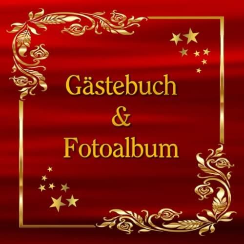 Gästebuch & Fotoalbum zum Geburtstag Geburtstagsfotoalbum Happy Birthday Party Erinnerungsbuch 
