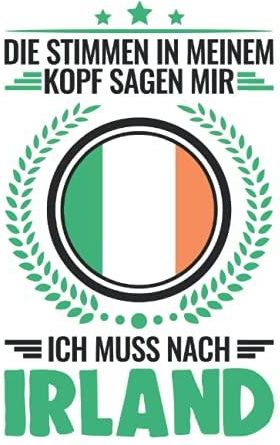 Irland Tagesplaner Irland Urlaub Spruch Irische Flagge Geschenk