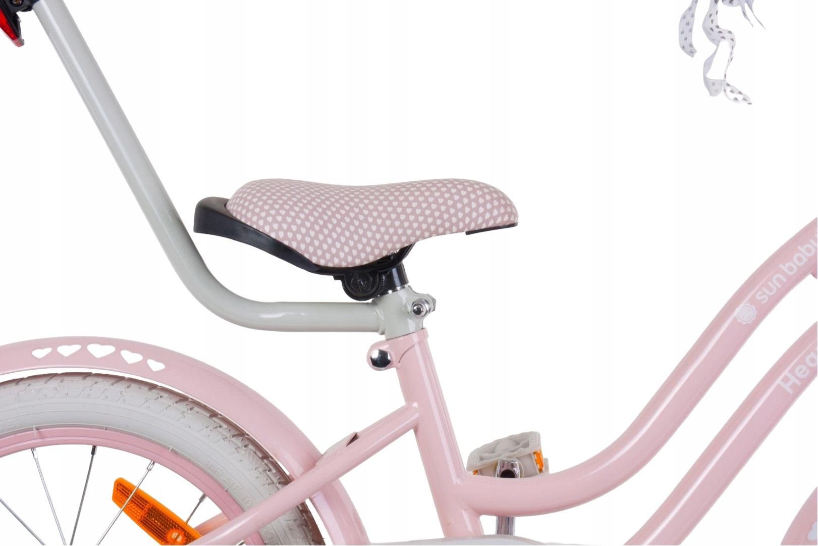 Sun Baby Rower Bmx Heart Bike 16 Prowadnik Różowy Ceny i opinie