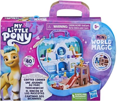 Hasbro My Little Pony Mini World Magic Kompaktowe Miasteczko Critter Corner + Hitch Trailblazer F6440
