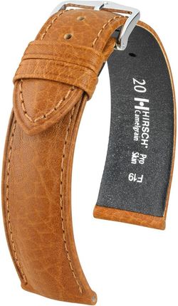 Hirsch Pasek skórzany do zegarka - Camelgrain XL 01009210-2-18 - 18 mm
