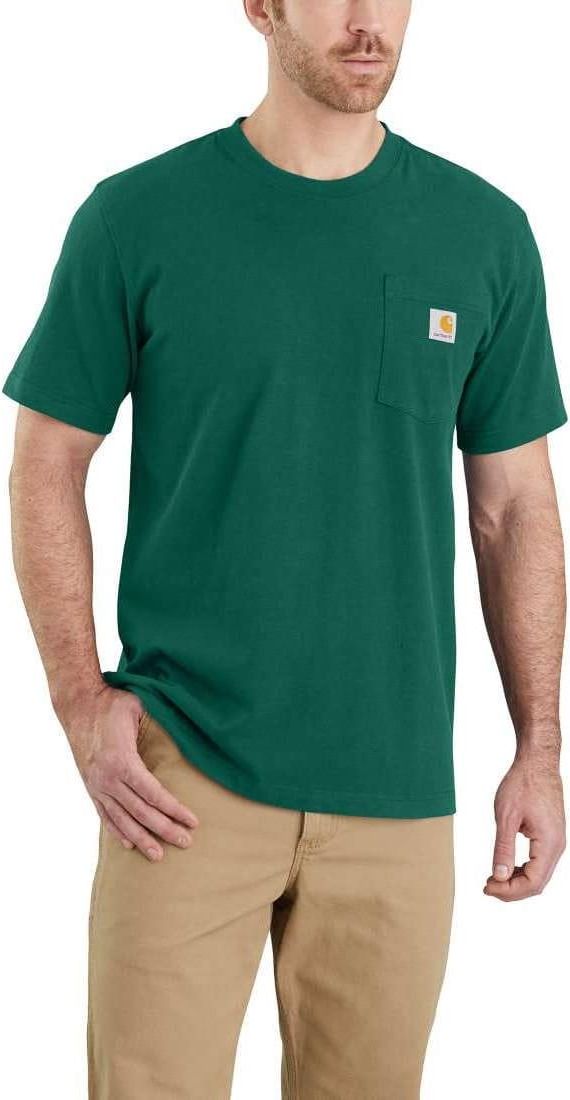 Carhartt K87 T-Shirt for Men in North Woods Green