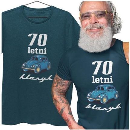 Koszulka na urodziny prezent 70 lat na siedemdziesiątkę 70 letni klasyk