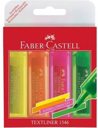 Zakreślacz Super Neon 4 Kolory Faber Castell