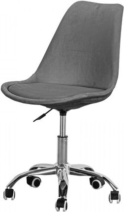 Krzesło Obrotowe Do Biurka Monza Office Grey Velvet