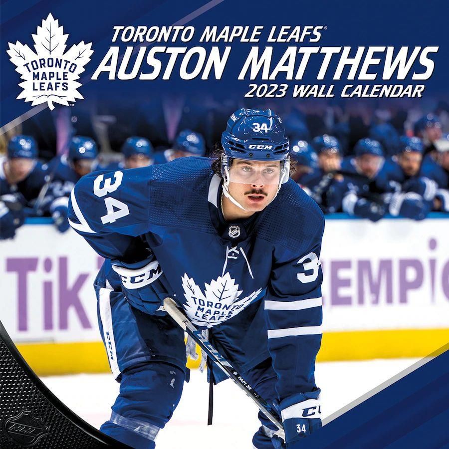 Toronto Maple Leafs Kalendarz Auston Matthews 34 2023 Wall Calendar