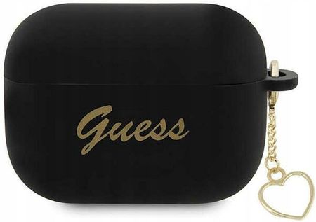 Guess Silicone Heart Charm Etui AirPods Pro 2 (c