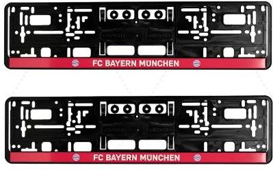 Bayern Monachium Zestaw 2 Ramek Do Tablic Rejestracyjnych Red Line
