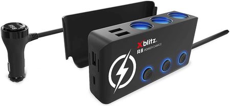 Xblitz Rozdzielacz Samochodowy R8 Power Charge 12 24 V