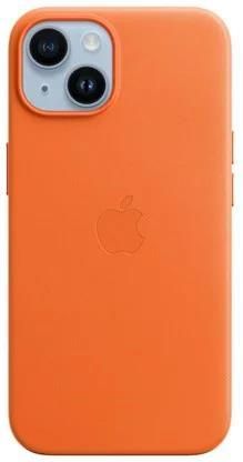 Apple Iphone 14 Leather Case With Magsafe - Orange