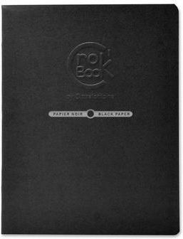 Clairefontaine 60336C Cahier Piqué Crok'Book - 20 Feuilles Papier Dessin Blanc A3 29,7x42 Cm 160g - Format Portrait - Couleur De Couverture Aléatoire - Couverture Souple Personnalisable