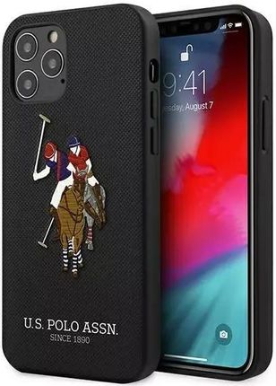 U.S. Polo Etui Na Telefon Us Ushcp12Lpugflbk Do Apple Iphone 12 Pro Max Czarny/Black Embroidery Collection