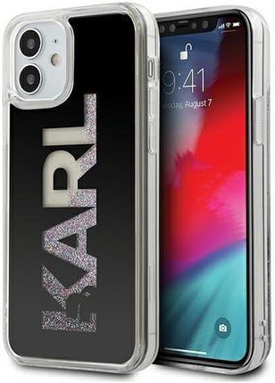 Karl Lagerfeld Klhcp12Sklmlbk Iphone 12 Mini 5,4" Czarny/Black Hardcase Logo Glitter
