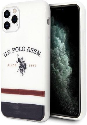 U.S. Polo Assn. Us Ushcn58Pcstrb Iphone 11 Pro Biały/White Tricolor Pattern Collection