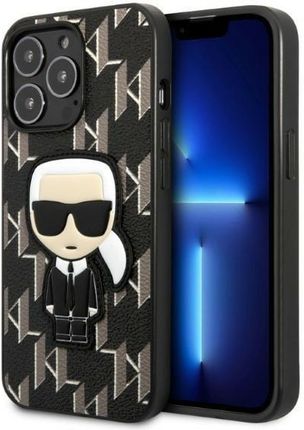 Karl Lagerfeld Klhcp13Xpmnikbk Iphone 13 Pro Max 6,7" Hardcase Czarny/Black Monogram Ikonik Patch