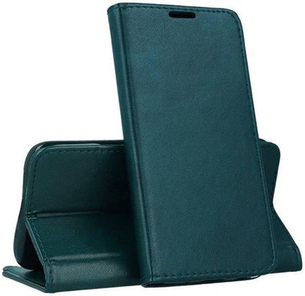 Nemo Etui Samsung Galaxy A14 5G Portfel Z Klapką Skóra Ekologiczna Kabura Magnet Book Ciemnozielone