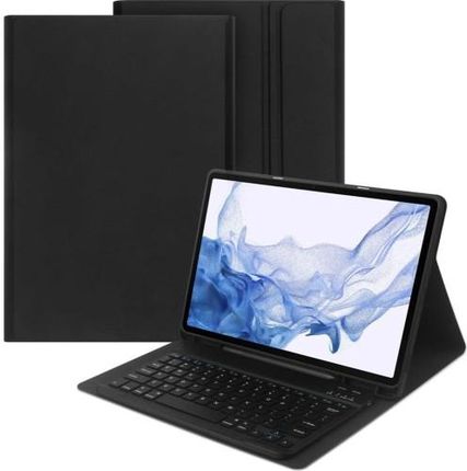Protect Etui Z Klawiaturą Do Galaxy Tab S7 Plus / S8 Fe 12.4, Tech Sc Pen + Keyboard, Czarne
