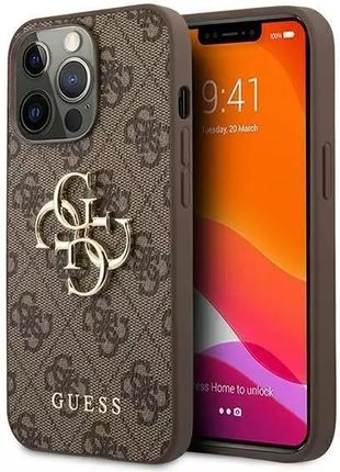 Guess Etui Guhcp13X4Gmgbr Do Apple Iphone 13 Pro Max 6,7" Brązowy/Brown Hardcase 4G Big Metal Logo