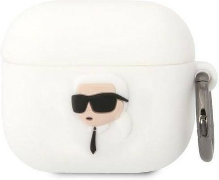 Karl Lagerfeld Etui Apple Airpods 3 Silicone Head 3D Białe