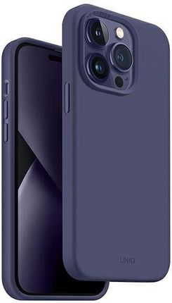 Uniq Etui Lino Apple Iphone 14 Pro Max Purpurowy/Purple Fig
