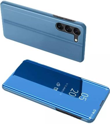 4Kom.Pl Etui Clear View Case Do Samsung Galaxy S23+ Plus Pokrowiec Z Klapką Niebieskie