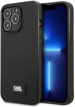 Karl Lagerfeld Etui Ochronne Na Telefon Klhcp13Lsfmp2K Do Apple Iphone 13 Pro / 6,1" Hardcase Czarny/Black Saffiano Plaque