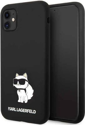 Karl Lagerfeld Klhcn61Snchbck Iphone 11/ Xr Hardcase Czarny/Black Silicone Choupette