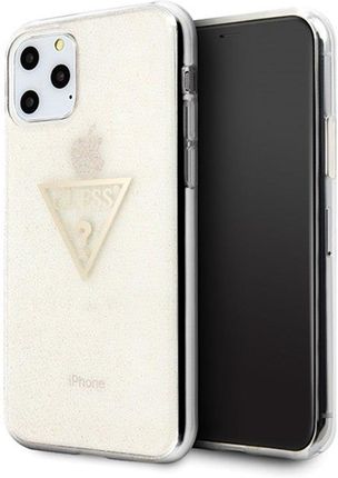 Guess Solid Glitter Triangle - Etui Iphone 11 Pro (Gold)