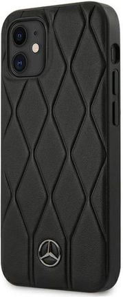 Mercedes Leather Wave Line - Etui Iphone 12 Mini (Black)
