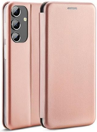 Beline Etui Book Magnetic Samsung A14 5G A146 Różowo-Złoty/Rose Gold